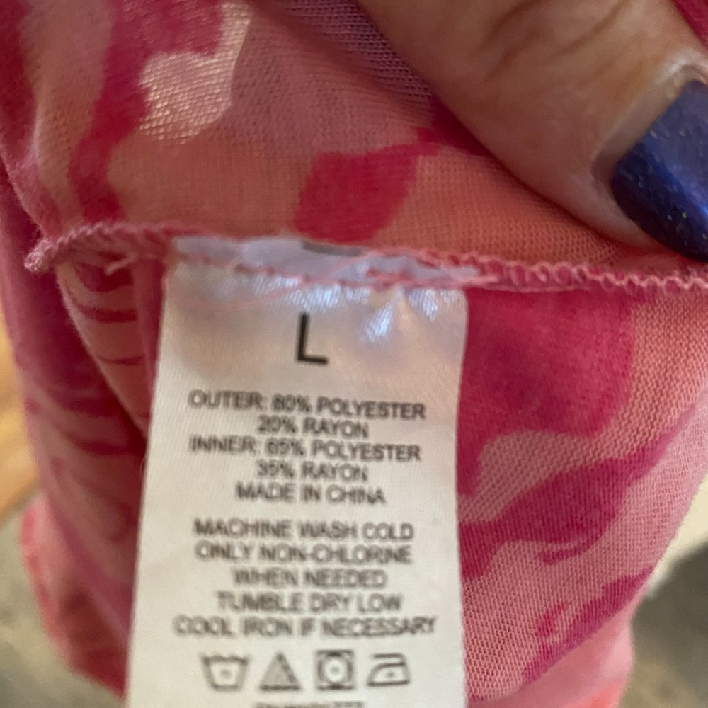 Reversible midi skirt light/dark peachy color - Picture 3 of 3